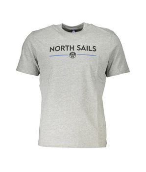 North Sails Gray Cotton T-Shirt