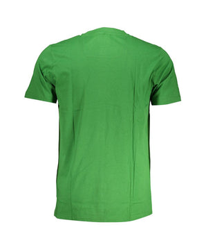 Cavalli Class Green Cotton T-Shirt