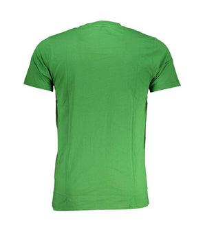 Cavalli Class Green Cotton T-Shirt
