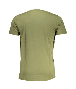 Cavalli Class Green Cotton T-Shirt