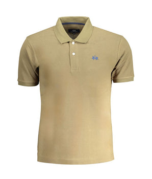 La Martina Green Cotton Polo Shirt