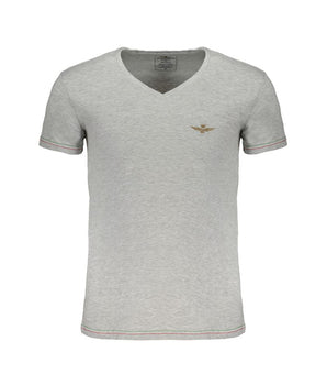 Aeronautica Militare Brown Cotton Men T-Shirt