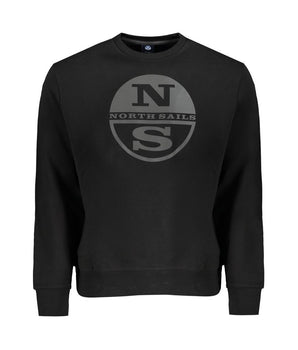 North Sails Black Cotton Men Sweater