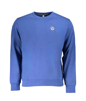 North Sails Blue Cotton Men Sweater