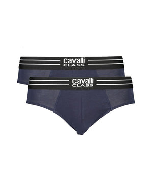 Cavalli Class Blue Cotton Men Underwear