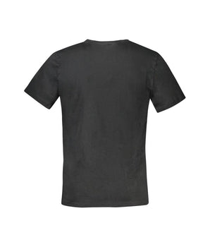 Tommy Hilfiger Black Cotton Men TShirt