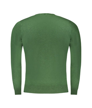 Cavalli Class Green Viscose Men Sweater