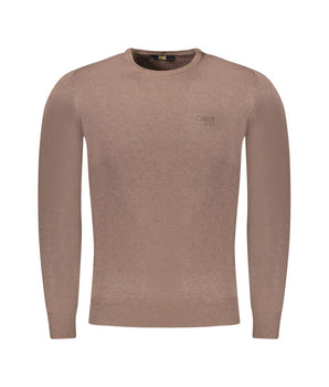 Cavalli Class Brown Viscose Men Sweater