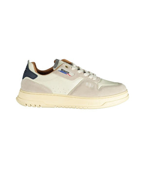 Blauer White Polyethylene Men's Sneakers