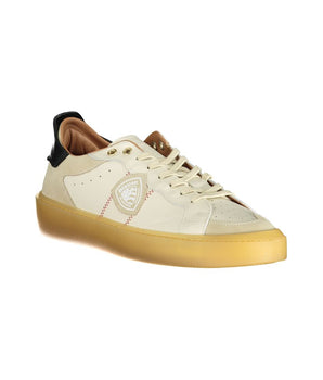 Blauer Men's White Leather Sneakers
