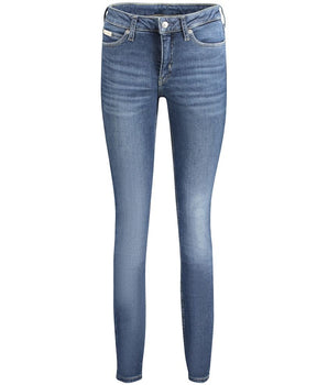 Calvin Klein Blue Cotton Women Jeans