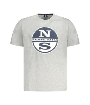 North Sails Brown Cotton Men T-Shirt