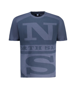 North Sails Blue Cotton Men T-Shirt