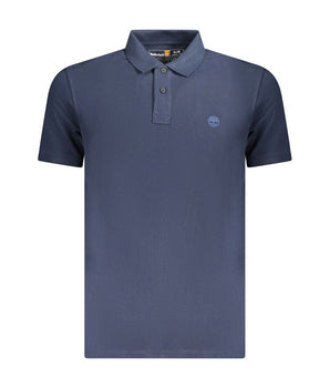Timberland Blue Cotton Men Polo Shirt