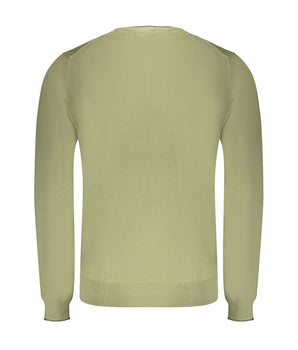 North Sails Green Cotton Men Sweater