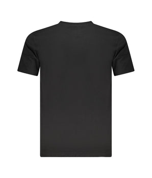 Cavalli Class Black Cotton Men T-Shirt
