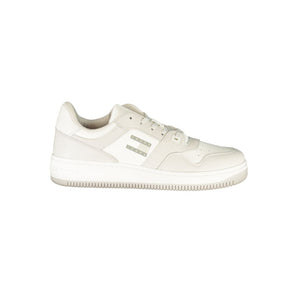 Tommy Hilfiger Men's White Leather Sneakers