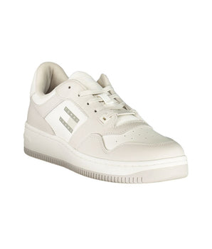 Tommy Hilfiger White Leather Men Sneaker