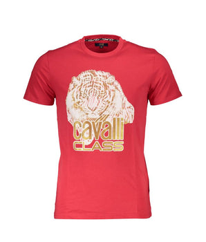 Cavalli Class Red Cotton Men's TShirt