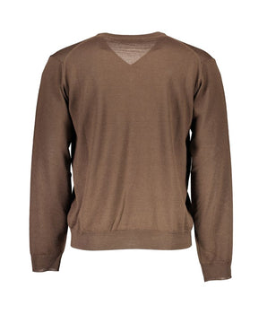 Romeo Gigli Brown Wool Men Sweater