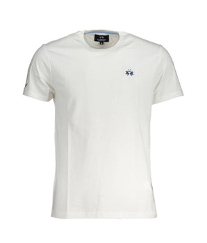 La Martina White Cotton Men T-Shirt