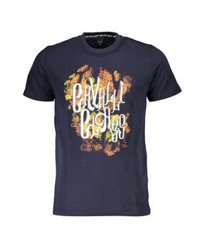 Cavalli Class Blue Cotton Men T-Shirt