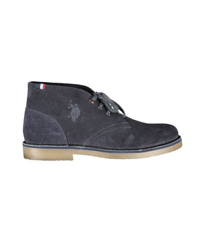 U.S. POLO ASSN. Blue Leather Mens Ankle Boot