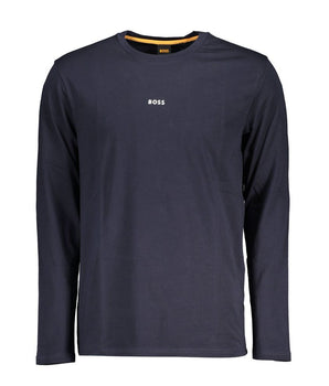 Hugo Boss Blue Cotton Men T-Shirt