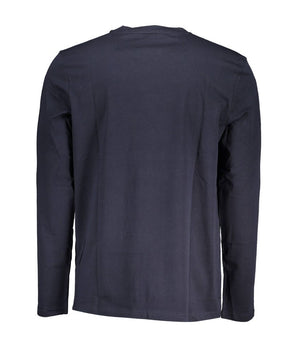Hugo Boss Blue Cotton Men T-Shirt