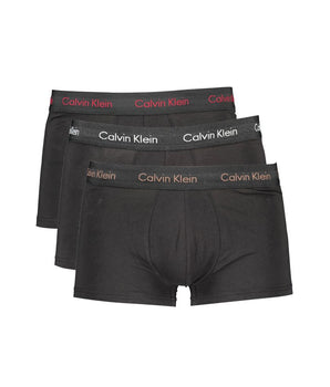 Calvin Klein Black Cotton Men Boxer