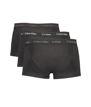 Calvin Klein Black Cotton Men Boxer