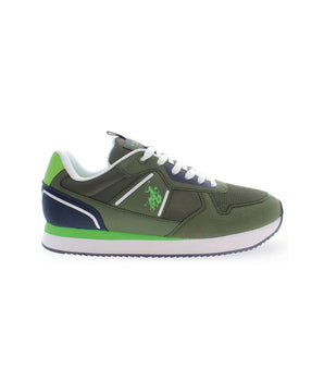 U.S. POLO ASSN. Green Polyester Men Sneaker