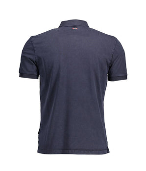 Napapijri Blue Cotton Men Polo Shirt