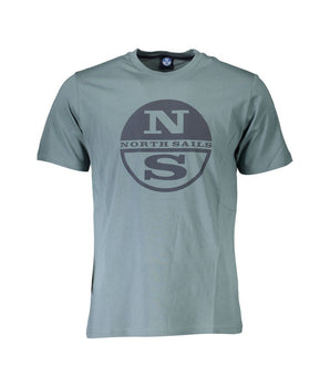 North Sails Green Cotton Men T-Shirt