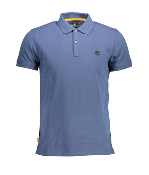 Timberland Blue Cotton Men Polo Shirt