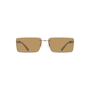Calvin Klein Beige Metal Women Sunglass