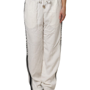 Dolce &amp; Gabbana White Jogger Sweatpants Pants