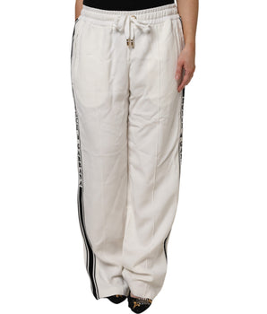 Pantalones deportivos blancos tipo jogger de Dolce &amp; Gabbana