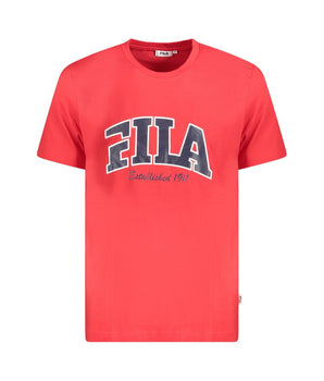 Fila Red Cotton Men's T-Shirt