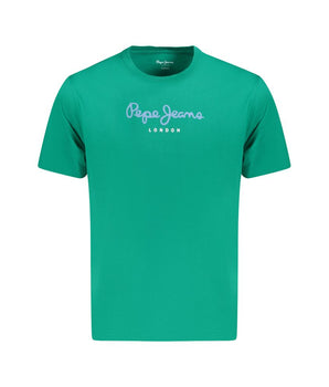Pepe Jeans Green Cotton T-Shirt