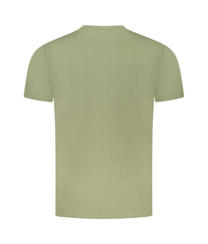 Cavalli Class Green Cotton Men T-Shirt