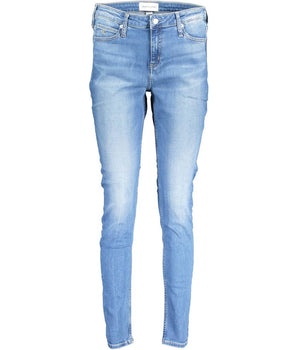 Vaqueros y pantalones de algodón azul de Calvin Klein