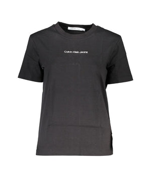 Calvin Klein Black Cotton Women T-Shirt