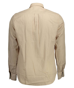 Harmont & Blaine Beige Cotton Men Shirt