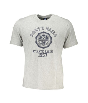 North Sails Gray Cotton T-Shirt