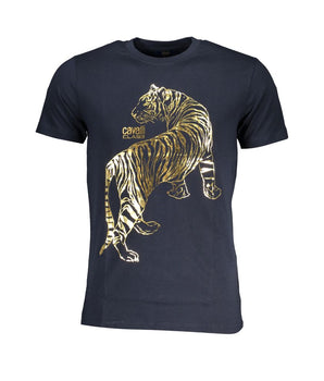 Cavalli Class Blue Cotton T-Shirt