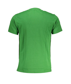 Cavalli Class Green Cotton T-Shirt