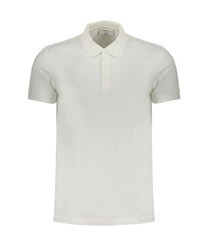 Calvin Klein White Cotton Polo Shirt