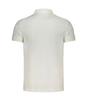 Calvin Klein White Cotton Polo Shirt