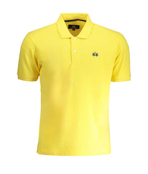 La Martina Yellow Cotton Polo Shirt